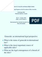 International Law and Genocide Prevention - Prof. Bruce Broomhall
