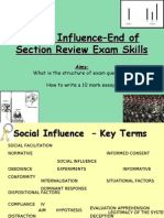 Social Influence-End of Section Review Exam Skills