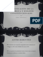 Organización de La República y Ensayos Constitucionales