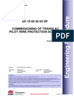 EP 19 00 00 03 SP Commissioning of Translay Pilot Wire Protection Scheme