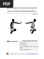 006 Que Documentos Necessita Um Gestor Para a Gestao Do Clube Desportivo