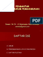 Pengantar Aspek Hukum Pembangunan