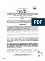 Decreto 095 Junio 27 de 2014