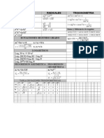 Potencia Radicales Trigonometria: Cos 1 Sec 1 1 Cos 1