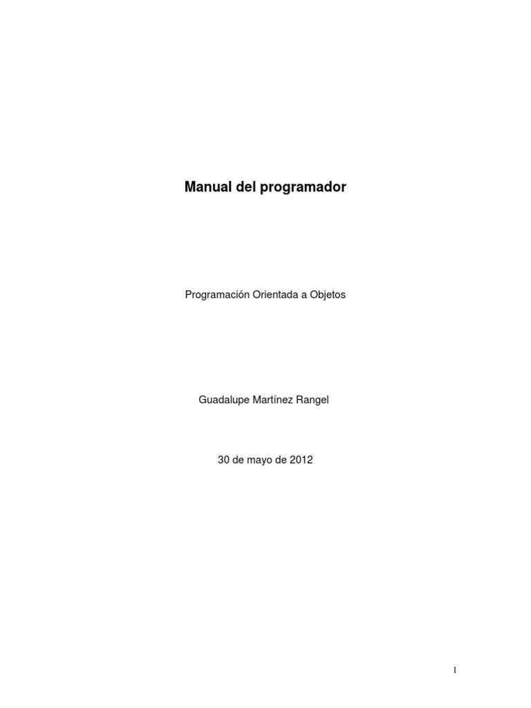 Manual del Programador Greenfoot | PDF | Java (lenguaje de programación ...