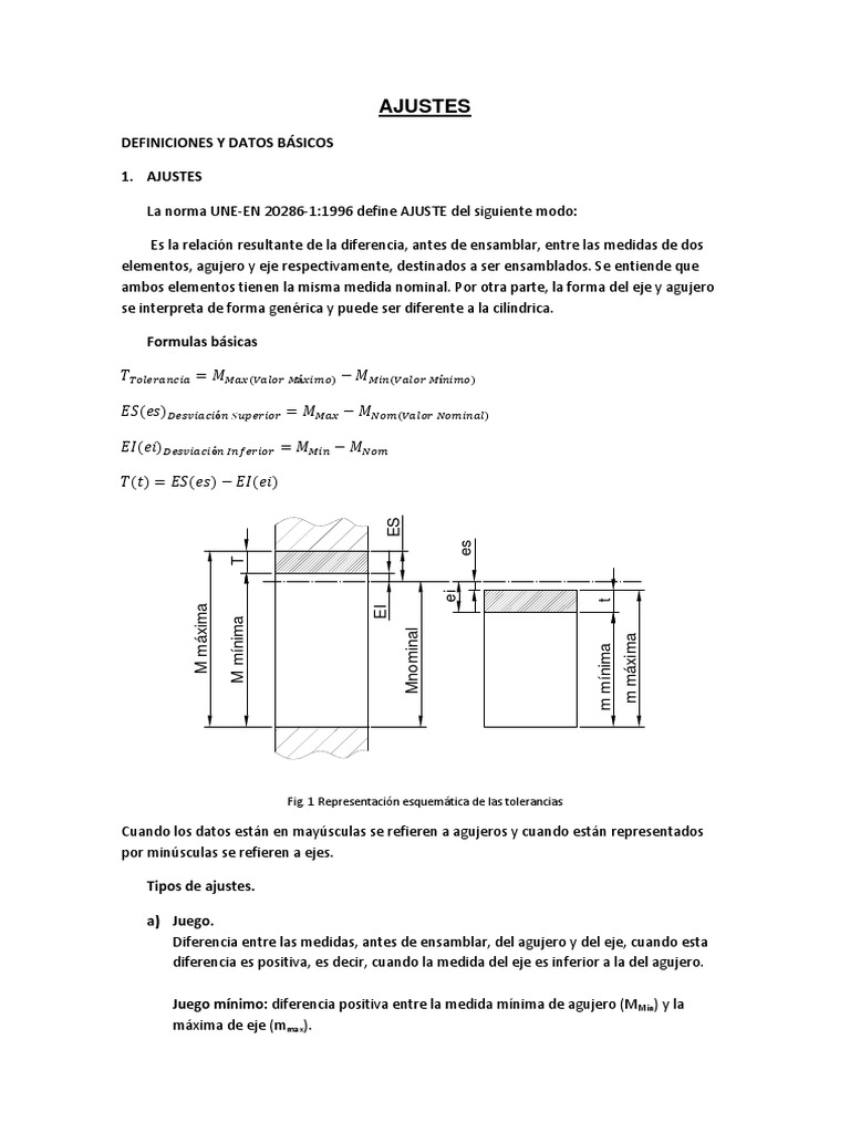 Tipos y Cálculos de Ajustes Mecánicos | PDF | Tolerancia de ingeniería ...