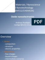 Oxide Nanoelectronics