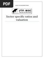 Sector Specific Ratios and Valuation