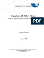 Engaging With Policy Makers