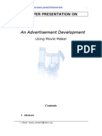 An Advertisement Development