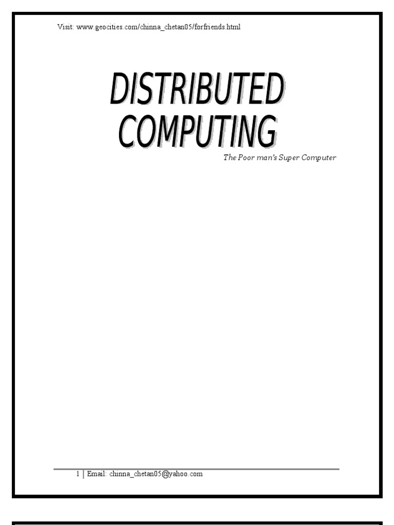 The Poor Man's Supercomputer Explained | PDF | Grid Computing ...