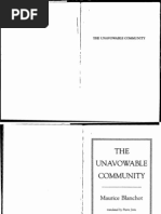 Download Maurice Blanchot the Unavowable Community by diaigu SN231672922 doc pdf