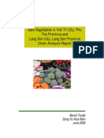 Chain Analysis of Safe Vegetables in Viet Tri and Lang Son Cities