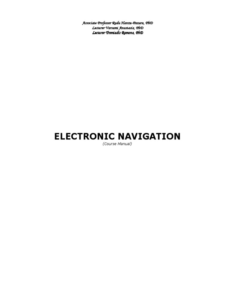Electronic Navigation Systems Overview | PDF | Broadcasting | Geography