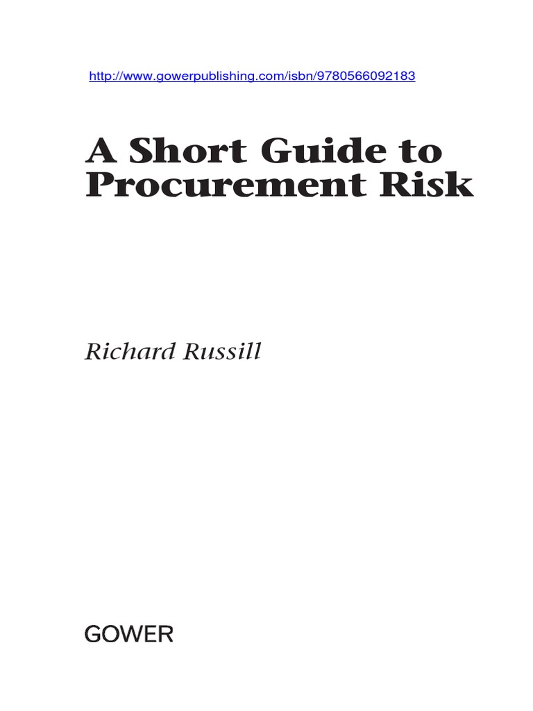 Understanding Procurement Risk Factors | PDF | Procurement | Risk