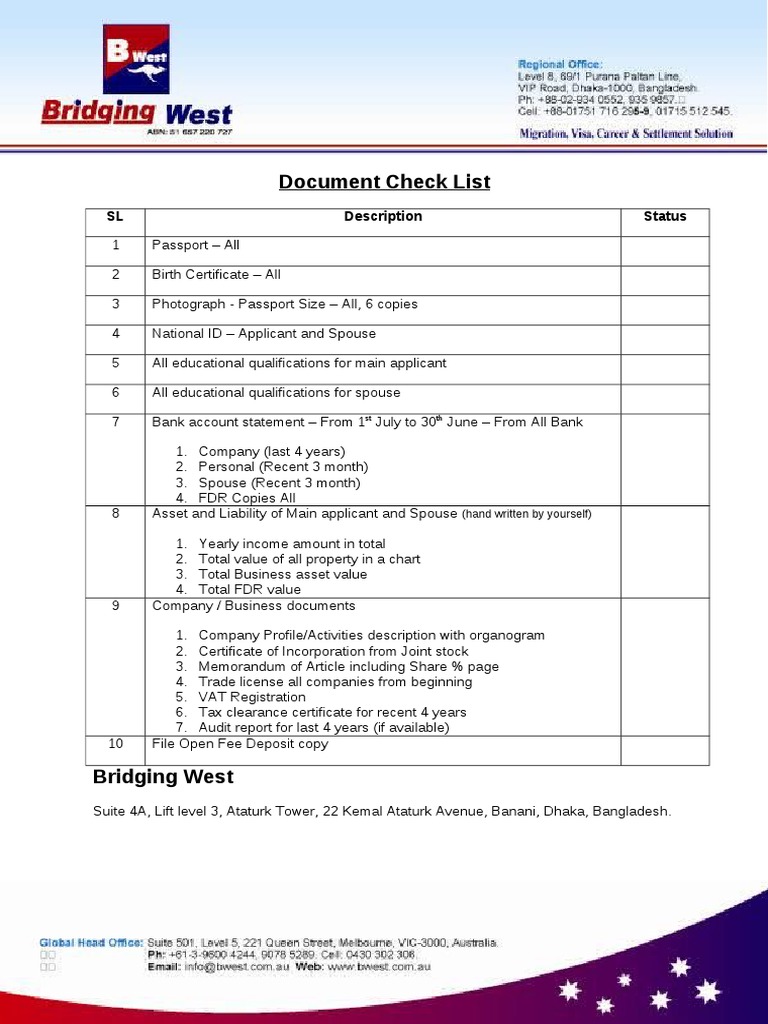 Document Check List: SL Description Status | PDF | Politics | Science ...