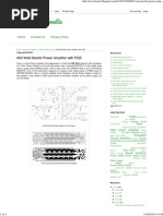 600 Watt Mosfet Power Amplifier With PCB