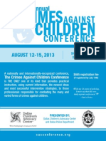 2013 Crimes Against Children Conference Brochure