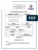 Informe de Laboratorio n7