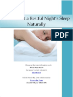 How to Get a Restful Nights Sleep