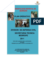 Plan Operativo Instituciona.2011 - Defensa Civil
