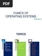 Fund'S of Operating Systems: Prakash K