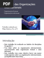 O papel das Organizações Internacionais