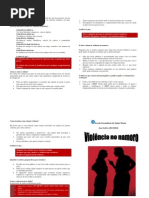 panfleto violencia no namoro