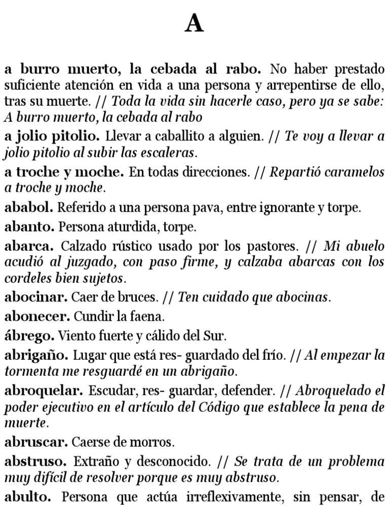Diccionario Palabras Olvidadas | PDF | Naturaleza | Alimentos