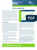 Straight Vegetable Oil As A Diesel Fuel?: April 2006 Fact Sheet