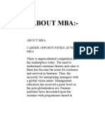 :-About Mba:About Mba Career Opportunities After Mba There is Unprecedented