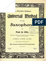 Universal Method For Saxophone by Paul de Ville