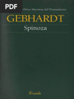 Spinoza - Carl Gebhardt