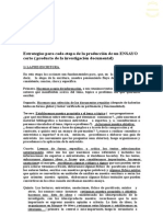 Estrategias Para Ejecutar Cada Etapa en La Produccin de Un Ensayo