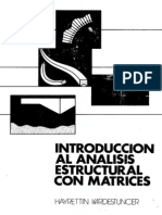 Kardestuncer Hayrettin Introduccion Al Analisis Estructural Con Matrices