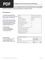 Configuring Cisco Unity Connection For SIP Support