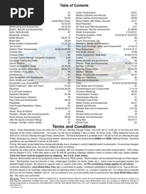 Jerry Bickel Race Cars 2014 Catalog | PDF | Axle | Screw