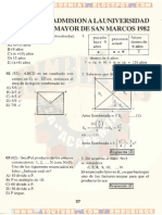 Examen de Admisión - Unmsm 1982