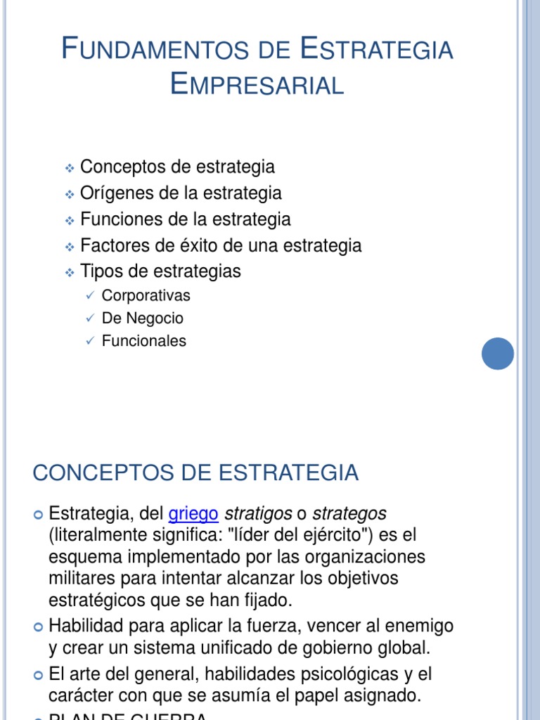 Fundamentos de La Estrategia Empresarial | PDF | Cadena de valor ...