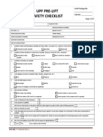 UFP - Pre-Lift Safety Checklist - CFN-1092