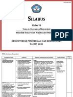 Silabus Kesehatan Masyarakat Kelas VI