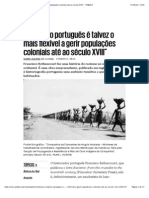 “O Império Português é Talvez o Mais Flexível a Gerir Populações Coloniais Até Ao Século XVIII” - PÚBLICO