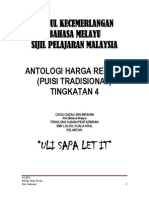 Antologi Harga Remaja Puisi Tradisional