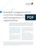 I34 Internal Communication A Tool For Building Trust and Transparency in Organizations