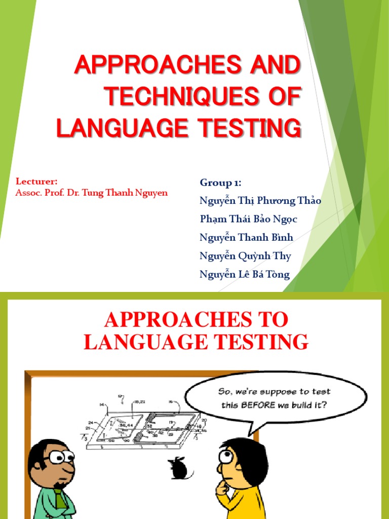 Language Testing Approaches Explained | PDF | Multiple Choice ...
