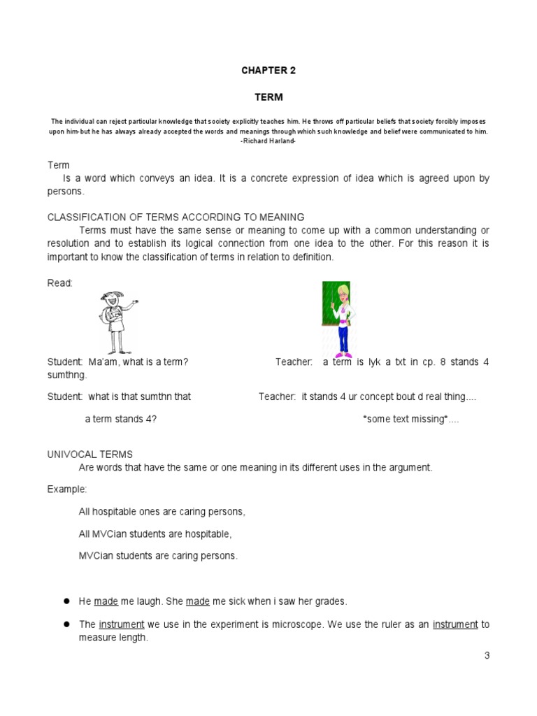 CHAPTER 2 logic Argument Definition