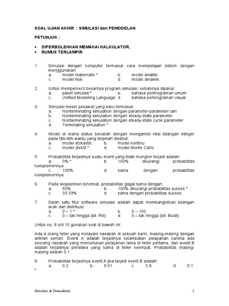 Contoh Soal Ples Jawaban