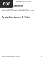Download Bangtan Boys Members  Profiles _ KPOP Color Coded Lyrics by Fatihah Halim SN231786017 doc pdf