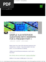 GOOD-Sample VLSI Interview Questions With Answers For A Fresher Part-1 - Technology@Tdzire