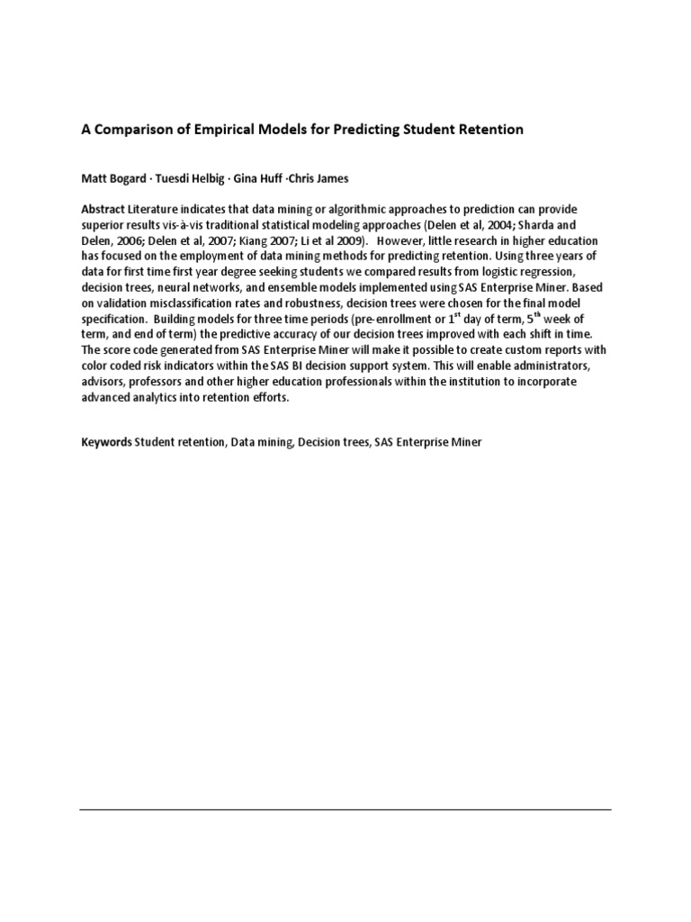 Comparison of Empirical Models | PDF | Logistic Regression | Prediction